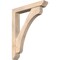 Ekena Millwork Legacy Slat Smooth Bracket w/ Offset Brace, Douglas Fir, 5 1/2"W x 32"D x 40"H BKT0604X32X40LEC06SDF - alternate 1